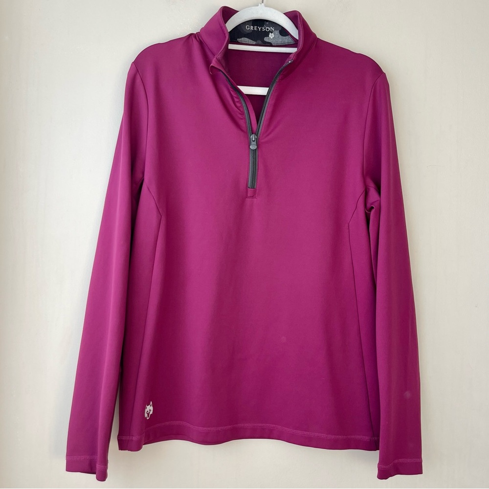 Greyson Sequoia Raspberry Aubergine Quarter Zip Jacket Pullover